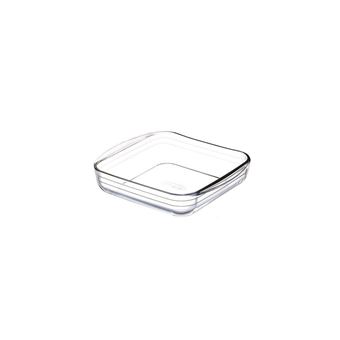 Plat à Four Carré En Verre 22cm Paris Prix - Transparent, 6 Cm De Haut