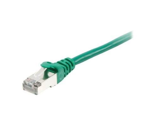 equip Cordon de raccordement RJ-45 (M) pour RJ-45 (M) 15 m SFTP, PiMF CAT 6a moulé, bloqué vert