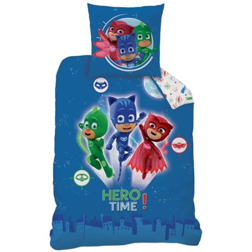 Parure de lit 100% coton 140x200cm PJMASKS