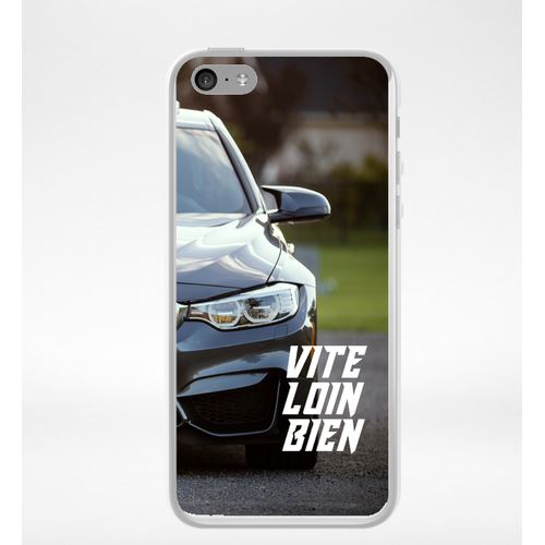 Coque Vite Loin Bien Compatible Iphone 5c Transparent