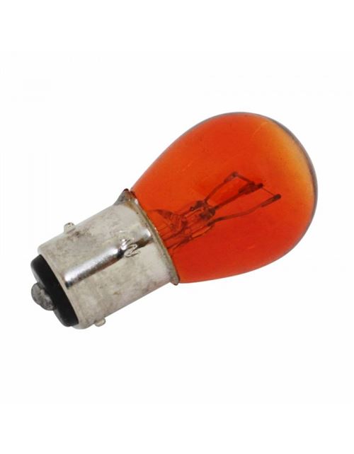 Ampoule-lampe 12v 21-5w norme p21-5w culot bay15d standard orange (clignotant) (boite de 10) -p2r-