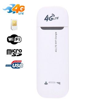 Cle 4g Usb Cle Wifi Modem Sans Fil 150 Mbps Emplacement Micro Sd Blanc Yonis