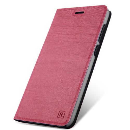 Coque en PU grain de bois svelte pour Apple iPhone 6 Plus / 6S Plus - Rouge