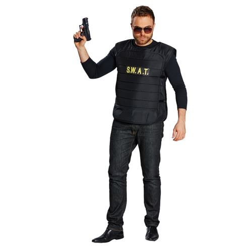 Rubie's bodywarmer S.W.A.T. homme noir taille 56