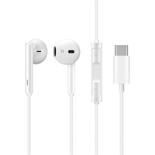 Écouteurs Voetgangersset Geïntegreerde microafstandsbediening USB C-aansluiting Huawei Wit