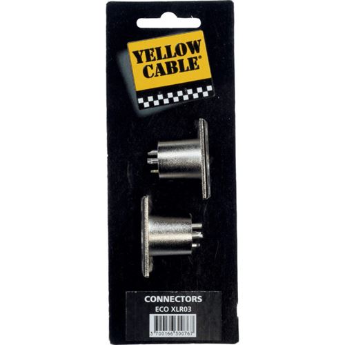 Yellow Câble XLR03 - 2 fiches XLR mâle 3 broches