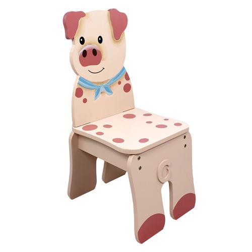 Chaise en bois pour décor chambre enfant bébé garçon fille mixte Teamson Kids TD-11324A2-P