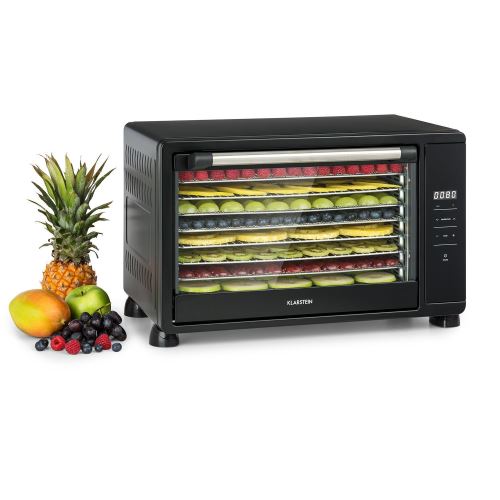 Klarstein Mega Jerky Déshydrateur alimentaire 8 plateaux 650W - Température de 35 à 80 °C - Noir
