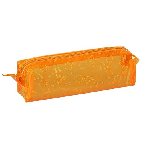 Viquel Trousse scolaire transparente rectangulaire FLUO COLOURS Orange