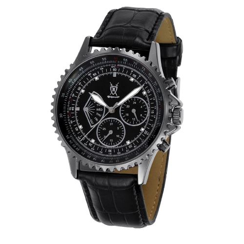 Konigswerk SQ201457G – Montre de Poignet pour homme noir