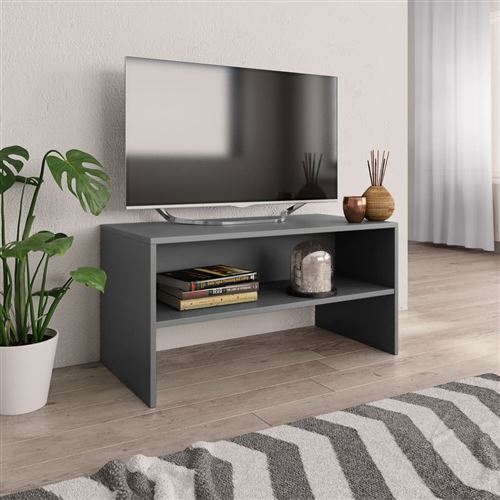 Meuble TV Gris 80 x 40 x 40 cm Aggloméré