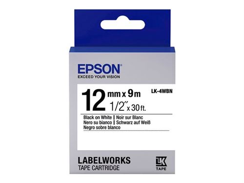 Epson LabelWorks LK-4WBN - bande d'étiquettes - 1 rouleau(x)