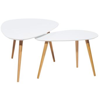Ovales Achatamp; Lot De Blanc Tables PrixFnac 2 Basses QBtrdCsxh