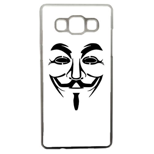 Coque Anonymous Blanc Compatible Samsung Galaxy A5 Transparent