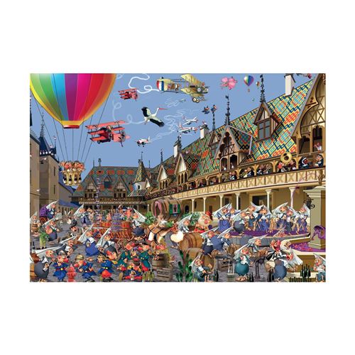 Puzzle 1000 pièces VENDANGES A BEAUNE PIATNIK Multicolore