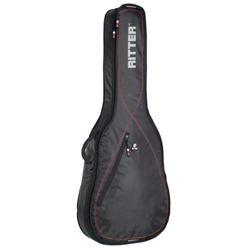 Ritter Performance 2 - Housse guitare classique 4/4 noir et coutures rouge