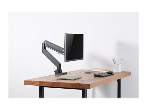 newstar neomounts flat screen desk 10-49in desk clamp/grommet black noir