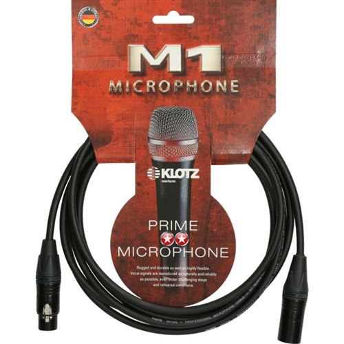 Klotz M1FM1N0300 câble de micro Neutrik XLR femelle - XLR mâle 3m