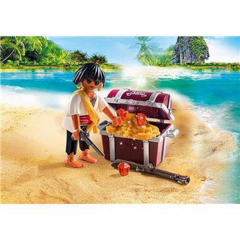 Playmobil Pirates Les Pirates des ténèbres 9358 Pirate avec coffre au trésor