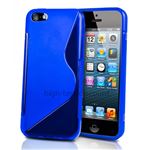 Housse etui coque pochette silicone gel pour Apple iPhone 5C + film ecran - BLEU - htdmobiles