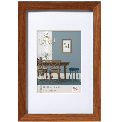 Cadre Fiorito en bois - 30 x 40 cm - Marron