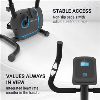 Klarfit Myon Cycle Vélo d'appartement avec écran Inertie 12 kg