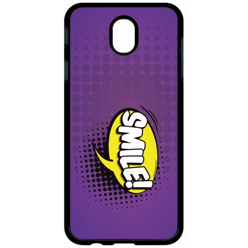 Coque Samsung Galaxy J7 2017 (j730) Smile Fond Mauve