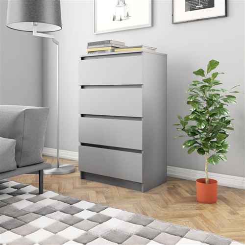Buffet Gris 70 x 40 x 97 cm Aggloméré