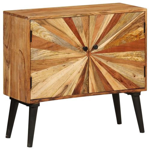 Vidaxl Brun Buffet Bois De Manguier Massif 85 X 30 X 75 Cm