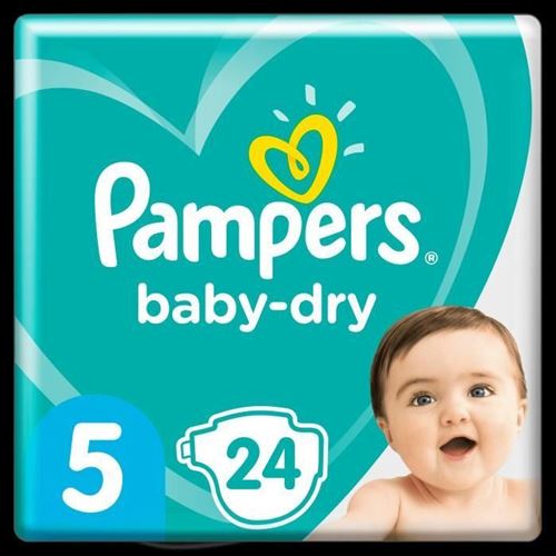 Pampers Baby-dry Taille 5, 24 Couches