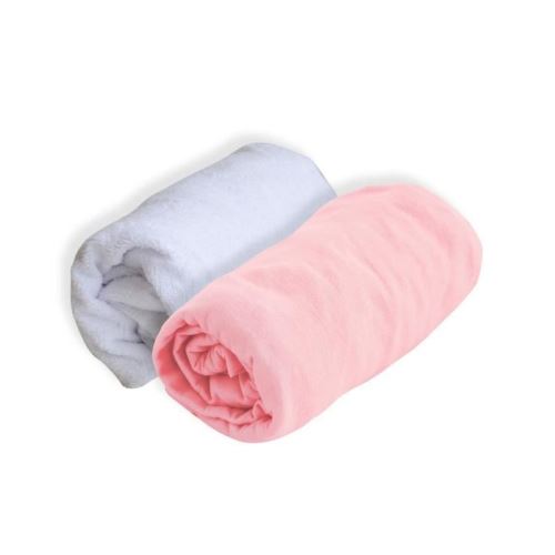 DOUX NID Lot 1 Alese + 1 Drap Housse - 60 X 120 Cm - Rose