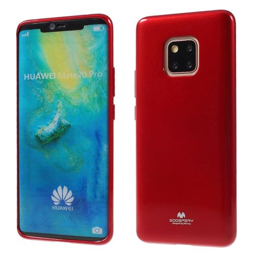 Coque en TPU scintiller rouge pour votre Huawei Mate 20 Pro