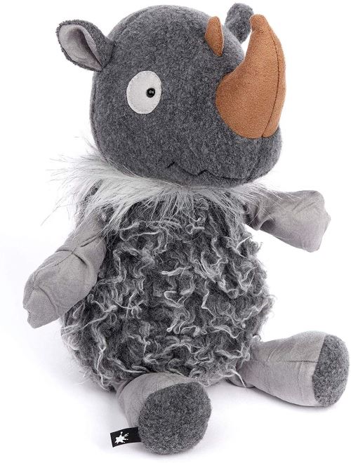 sigikid BEASTS, Peluche pour Adultes et Enfants, Rhinocéros, Rhino Nino, Beasts Town, Gris, 39167