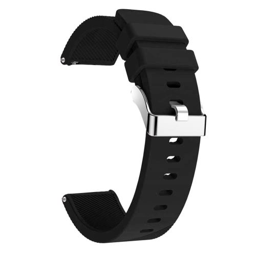 Générique Noir Bracelet De Montre Compatible Avec Samsung Galaxy Watch Active Sport En Souple, Silicone