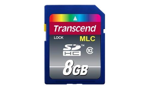 Transcend - Carte mémoire flash - 8 Go - Class 10 - SDHC