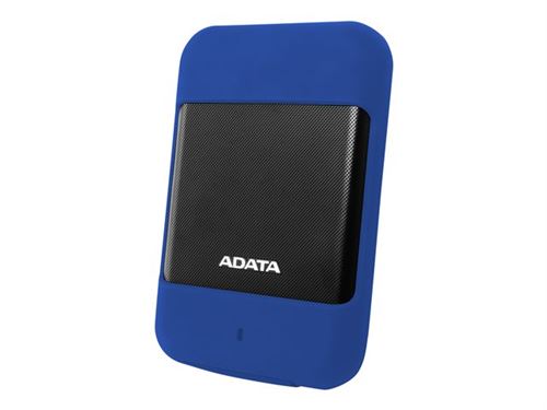 ADATA Durable HD700 - Disque dur - chiffré - 2 To - externe (portable) - 2.5 - USB 3.1 - AES 256 bits - bleu
