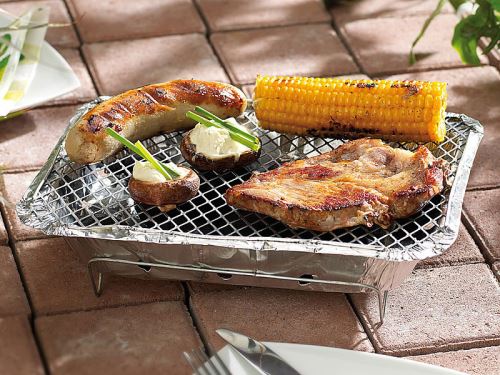 6 barbecues à usage unique Cuisiner en extérieur Achat Barbecue Jetable Rayen (30,5 x 23,7 cm) Cuisiner en