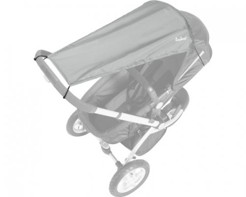 Playshoes Serviette de soleil protection UV poussette gris