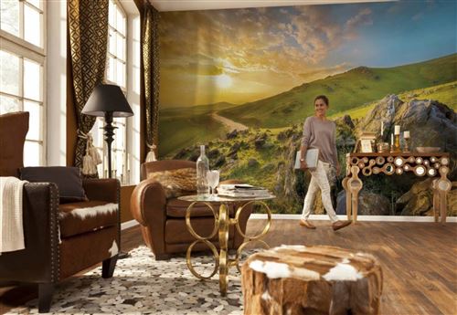Mountain Morning Photo murale Matin de Montagne - 368 x 254 cm