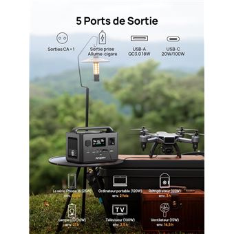 AFERIY Générateur Electrique Portable 2400W, Batterie Nomade 2048Wh