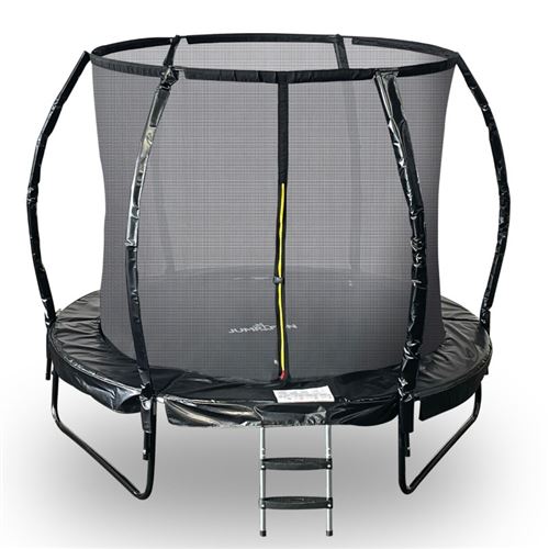 JUMP4FUN Trampoline -  - Pumpkin - 244 cm - Noir - Filet de s&eacute;curit&eacute;