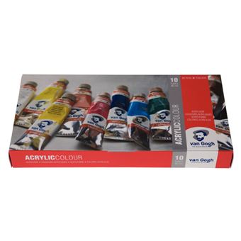 van Gogh basic set - Peinture - peinture acrylique - couleurs assorties - 40 ml (pack de 10) - 1
