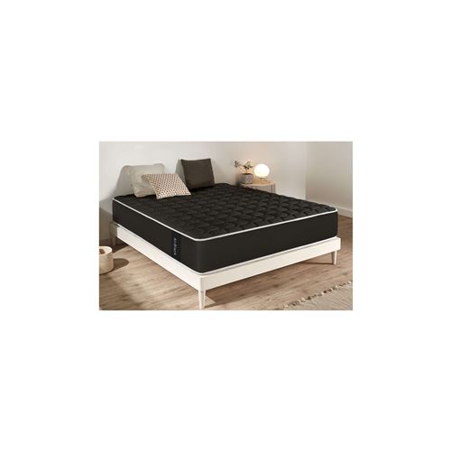 Moonia - Matelas Mousse à memoire de forme Air Black - 140X190 cm