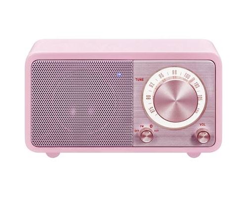 Sangean WR-7 Genuine Mini Radio de table FM Bluetooth rechargeable rose