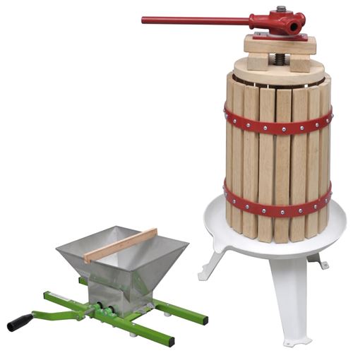 Vidaxl ensemble de 2 presse-agrumes et presse &agrave; fruits 277148