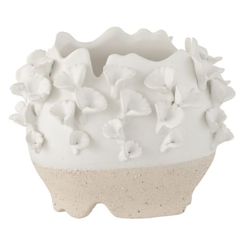 Cache-Pot en Poterie Anémone 25cm Naturel