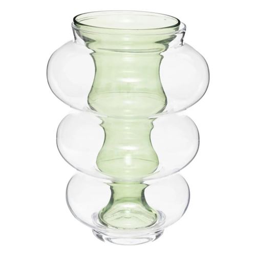 Atmosphera Vert Vase Double En Verre - Image 2