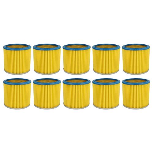 Vhbw 10x filtre rond à lamelles filtrantes filtre à lamelles pour aspirateur, aspirateur multi-usage Lavor Ashley 100, 300