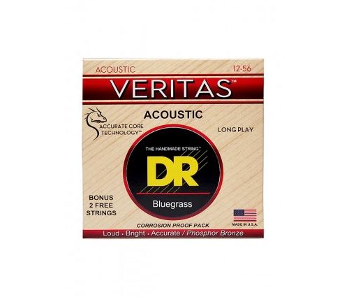 Dr Vta-12-56 - Veritas - Coated Core Technology, Jeu Guitare Acoustique, Bluegrass 12-56 - Image 3