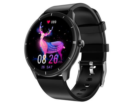 Montre Connect&eacute;e Chronus Q21 Fitness Tracker IP68 &Eacute;tanche-Noir-Chronus 